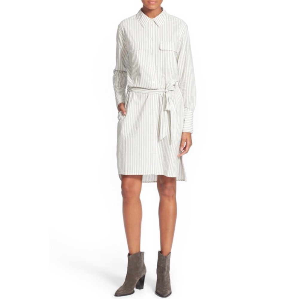 💕HP💕 Equipment Delany Belted Stripe Shirtdress